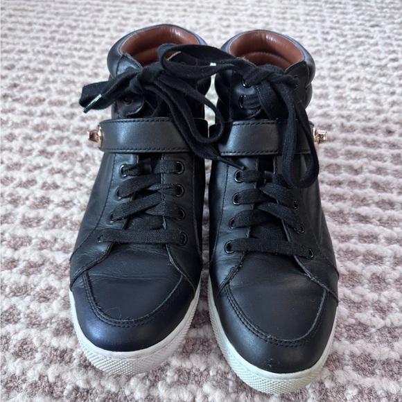 Coach Black Leather Pembroke High-Tops - Picture 1 of 9